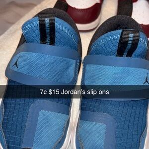 Jordan Kids Blue Slip-On Sneakers